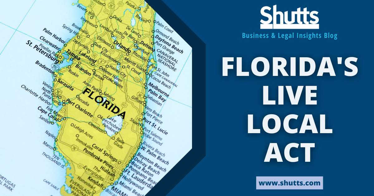 Florida's Live Local Act Shutts & Bowen LLP
